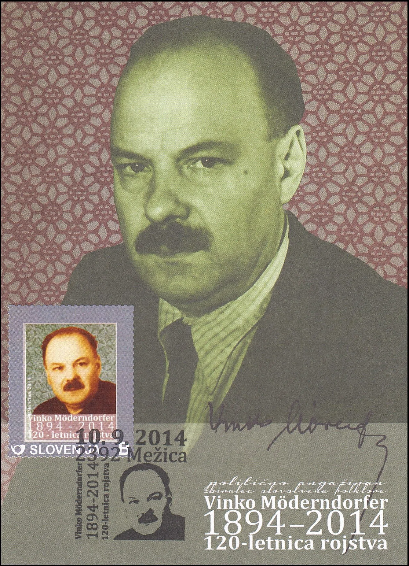 120 - LETNICA ROJSTVA VINKO MODERNDORFER 1894 - 2014